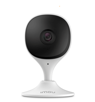 Cámara WiFi de 2MP con micrófono integrado, detección de humanos, visión nocturna IR de 10m, alarmas de eventos y sonido anormal, y ranura para MicroSD.